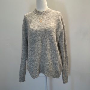 Envii Wool & Alpaca Blend Light Gray Sweater (S/M)